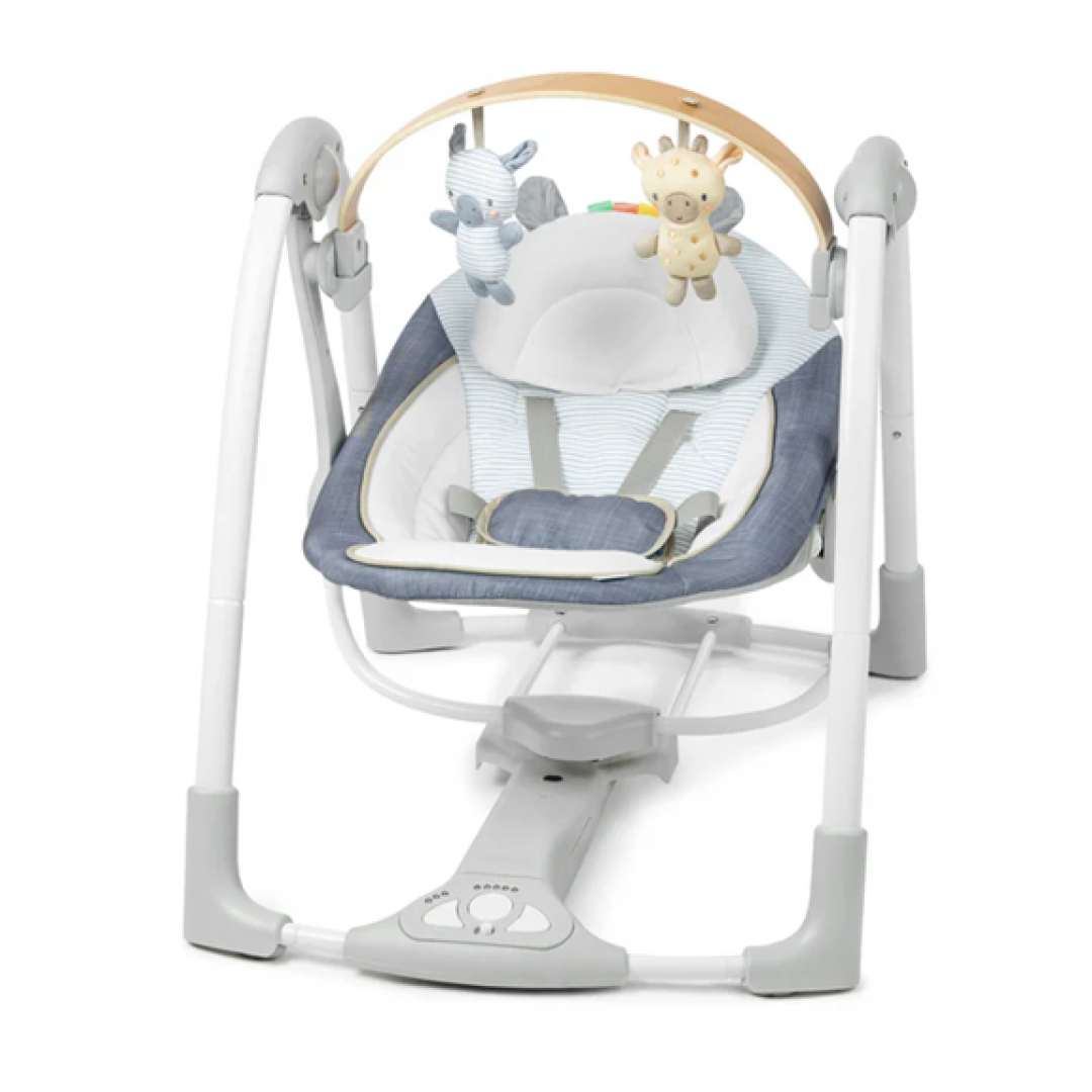 Ingenuity Balançoire portable Swing `N Go Chambray